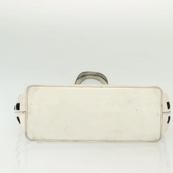 PRADA Tote Bag Leather White Auth - Picture 6 of 16